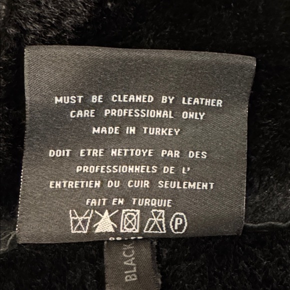 Andrew Marc- Women's Black Shearling Leather Belted Coat/EUC/Size S - Picture 10 of 15